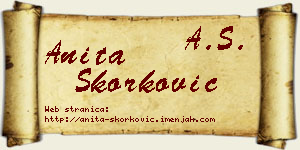 Anita Skorković vizit kartica